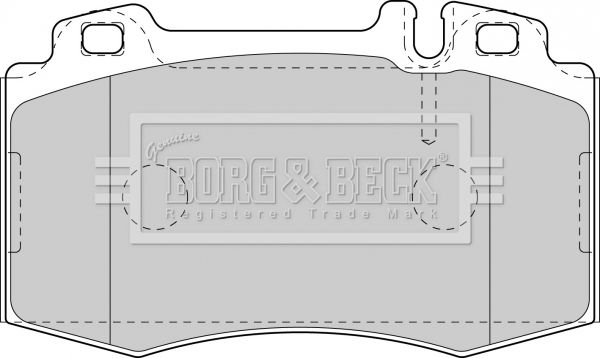 BORG & BECK Bremžu uzliku kompl., Disku bremzes BBP1756